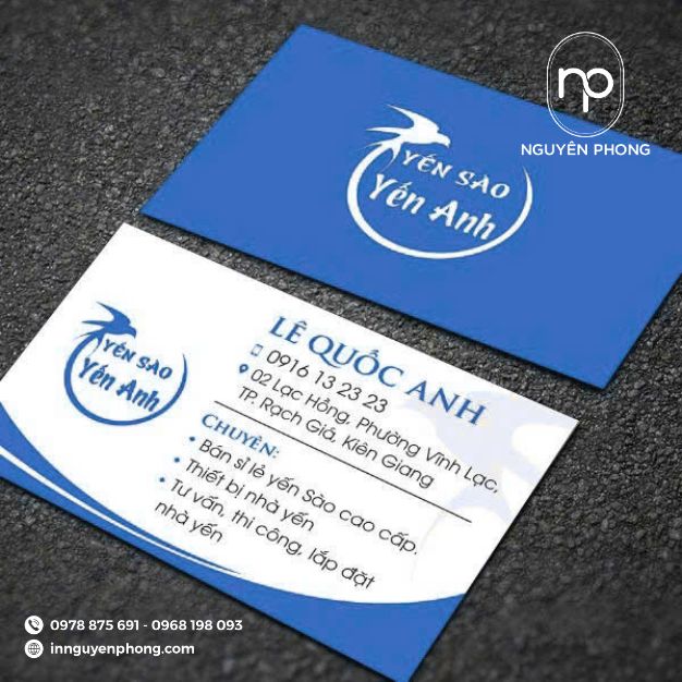 mẫu card visit yến sào cho thương hiệu